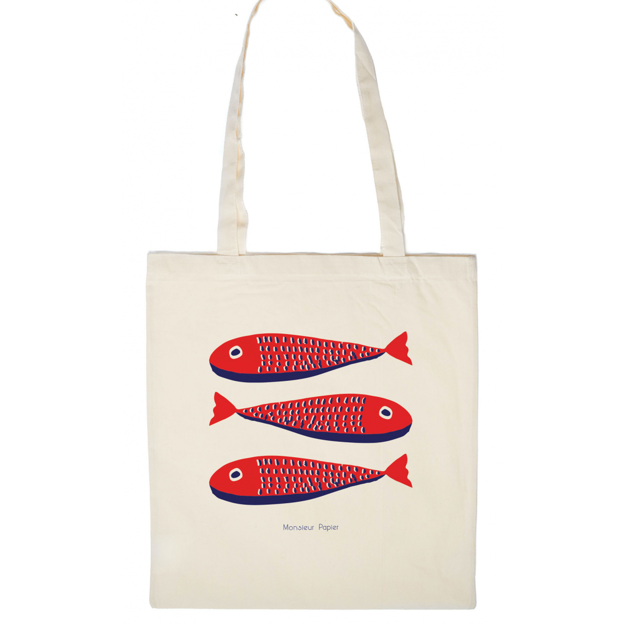 Monsieur Papier - Tote bag Sardines