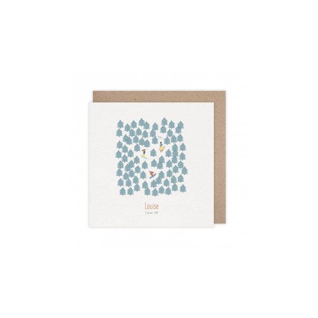 Monsieur Papier - Faire-part naissance Au cœur de l'hiver