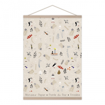 Monsieur Papier - Affiche Pattern beige