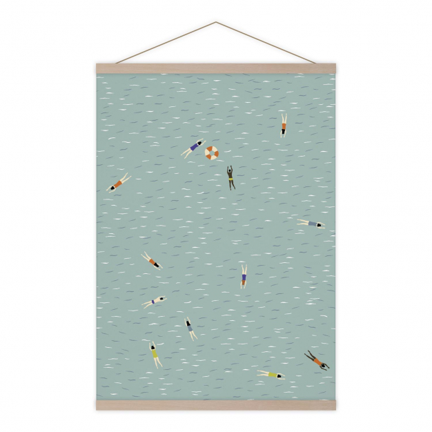 Monsieur Papier - Affiche Nageurs