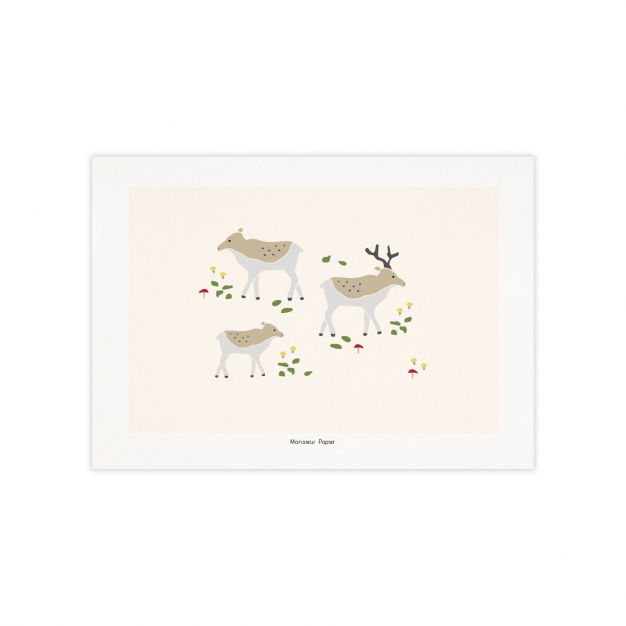 Monsieur Papier - Poster Élans