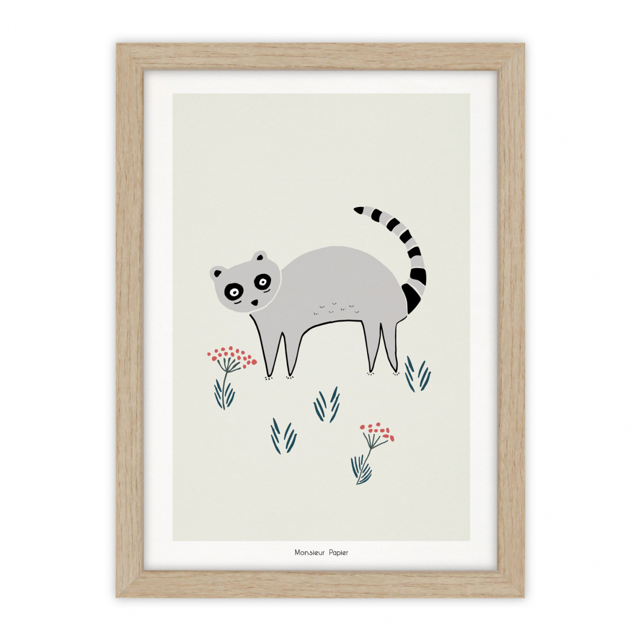 Monsieur Papier - Poster Lémurien
