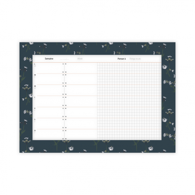 Monsieur Papier - Weekly planner Yoru
