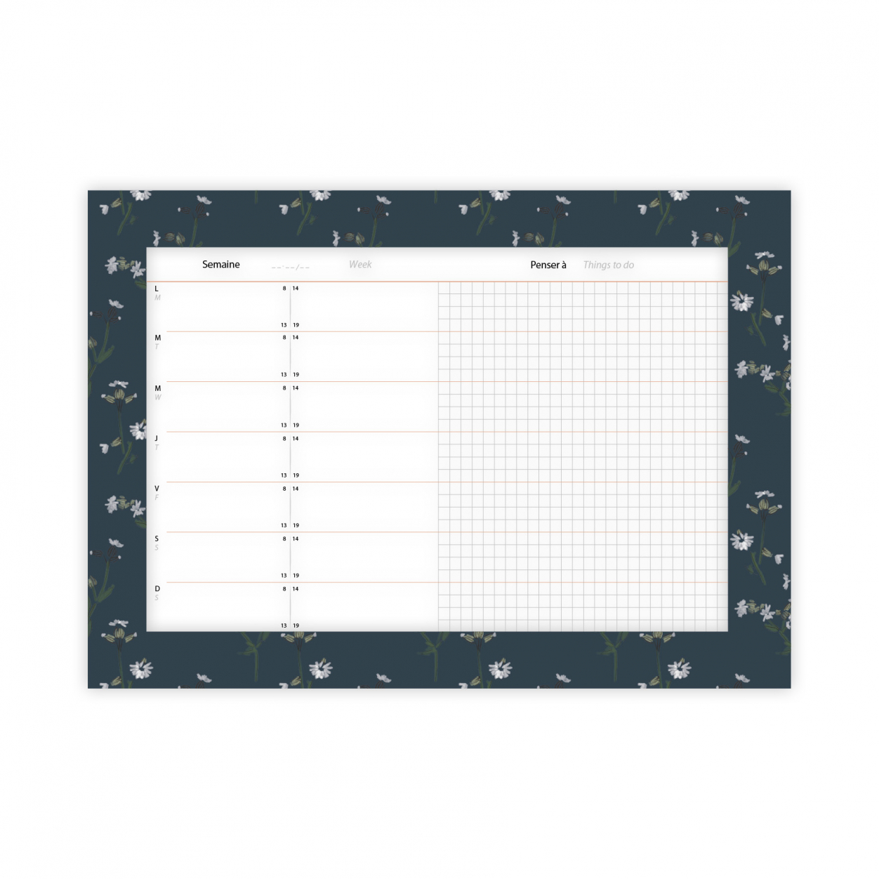 Monsieur Papier - Weekly planner Yoru