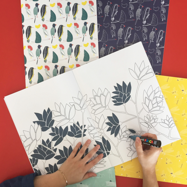 Monsieur Papier - Blanked notebook very large size Cloud Universea