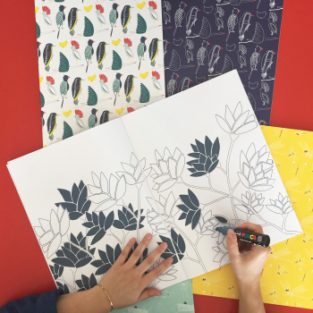 Monsieur Papier - Blanked notebook very large size Cloud Universea