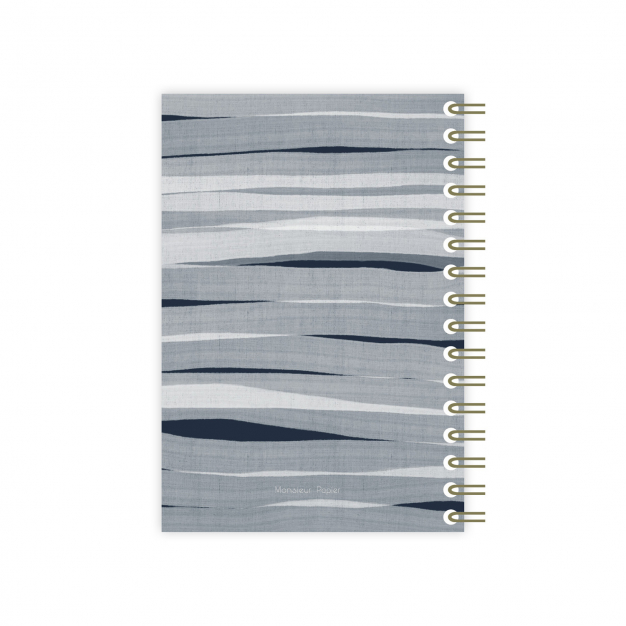 Monsieur Papier - Huge spiral notebook Paperwaves