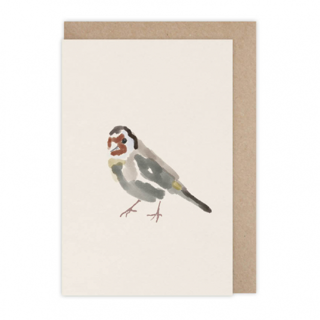 Monsieur Papier - Carte Chardonneret peint