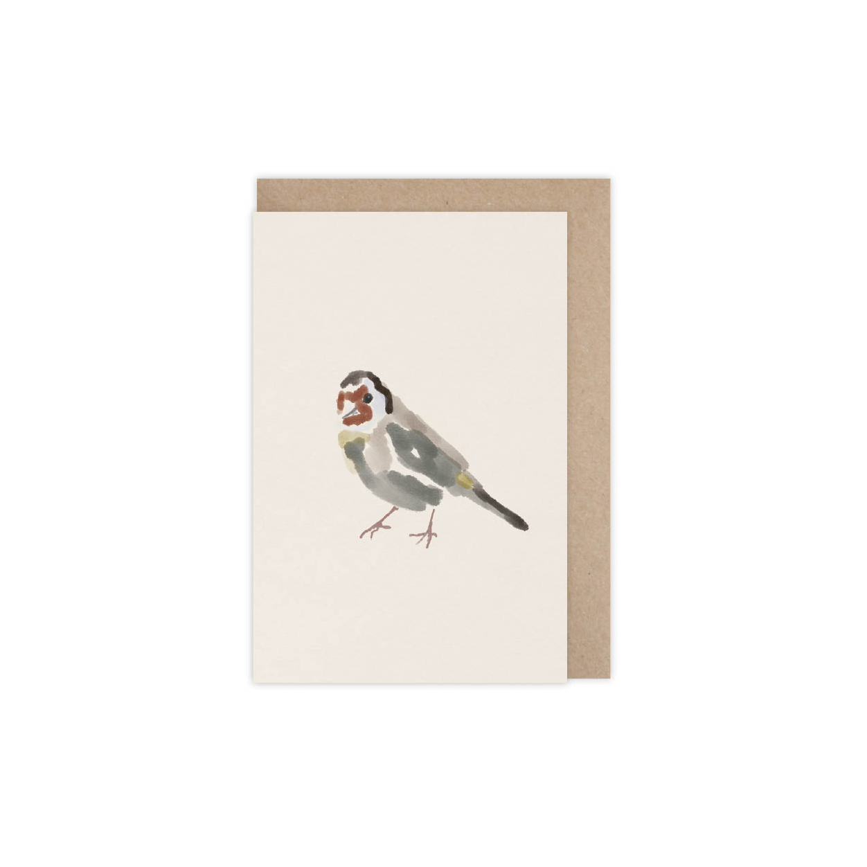 Monsieur Papier - Carte Chardonneret peint