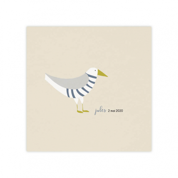 Monsieur Papier - Faire-part naissance Goéland 1