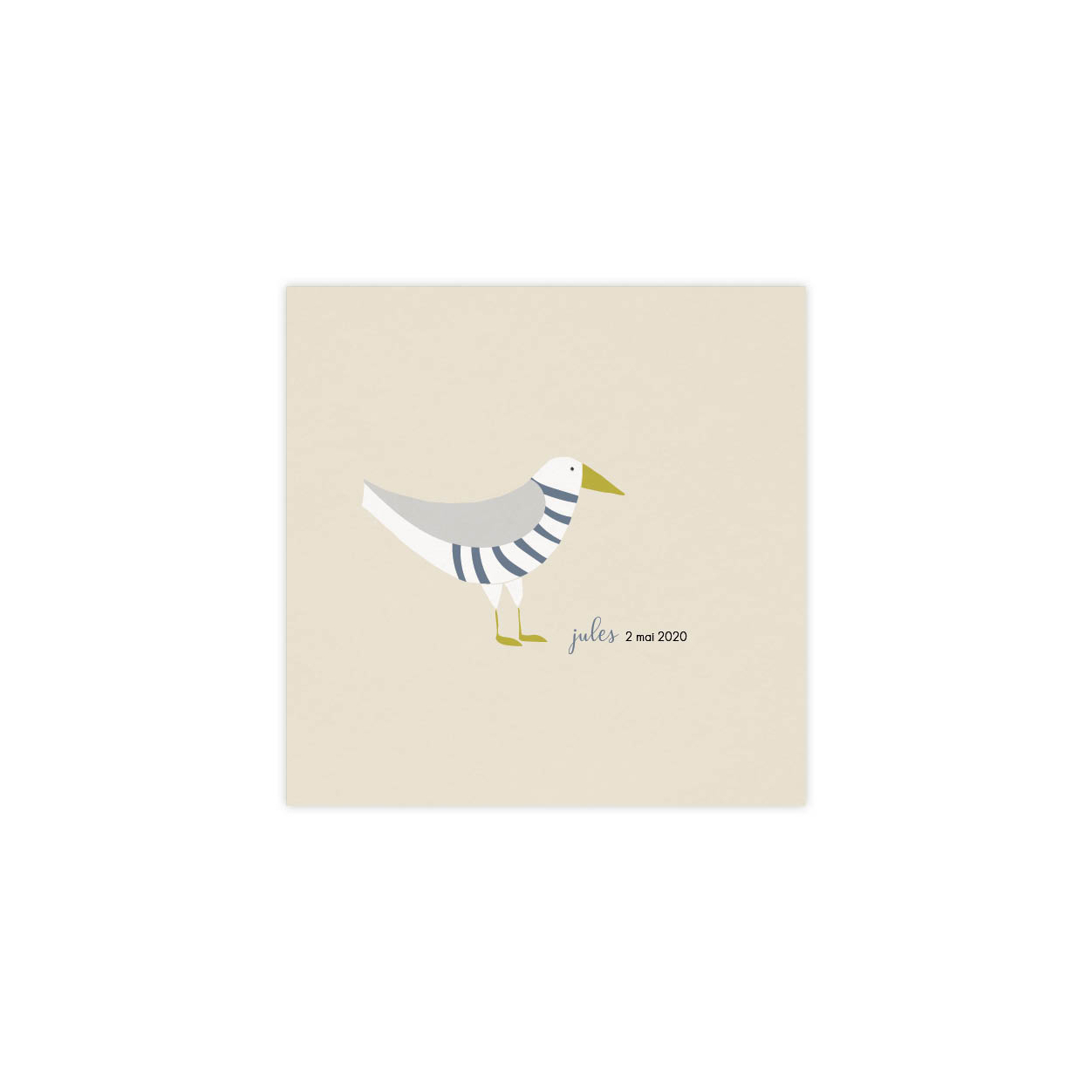 Monsieur Papier - Faire-part naissance Goéland 1