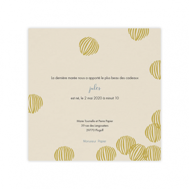 Monsieur Papier - Faire-part naissance Goéland 1