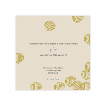 Monsieur Papier - Faire-part naissance Goéland 1
