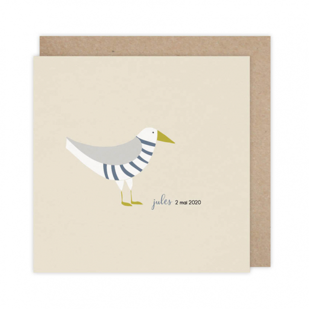 Monsieur Papier - Faire-part naissance Goéland 1