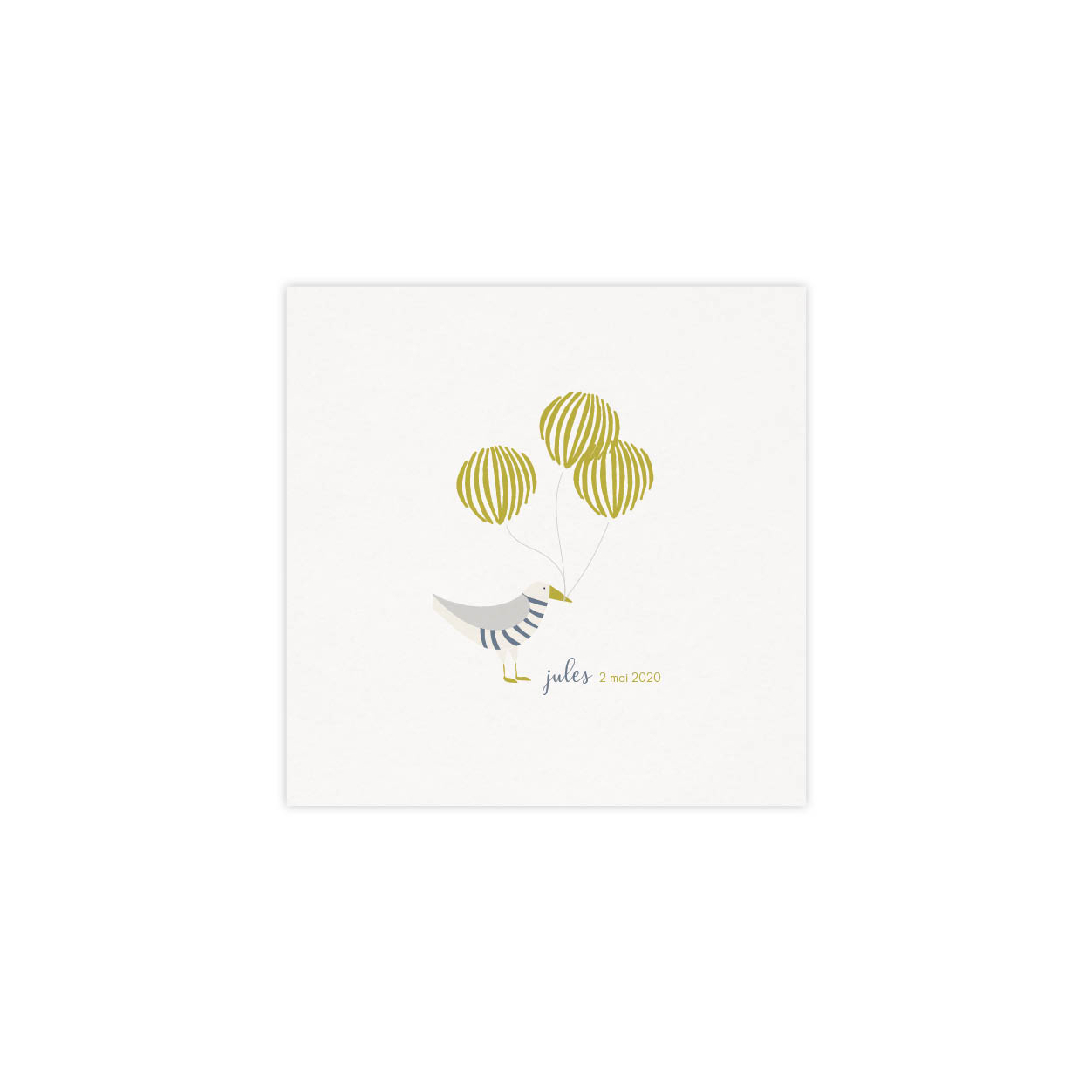 Monsieur Papier - Faire-part naissance Goéland 4