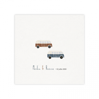 Monsieur Papier - Faire-part naissance 2 vans