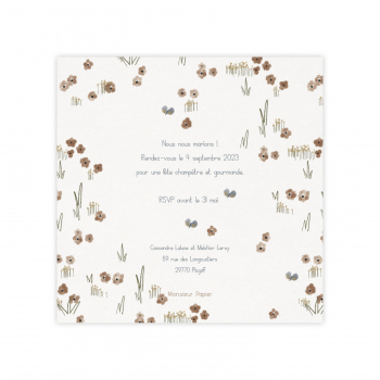 Monsieur Papier - Faire-part mariage Bouton d'or 2