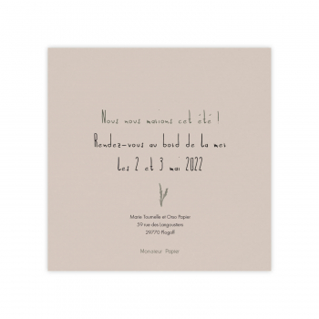 Monsieur Papier - Faire-part mariage Dulse