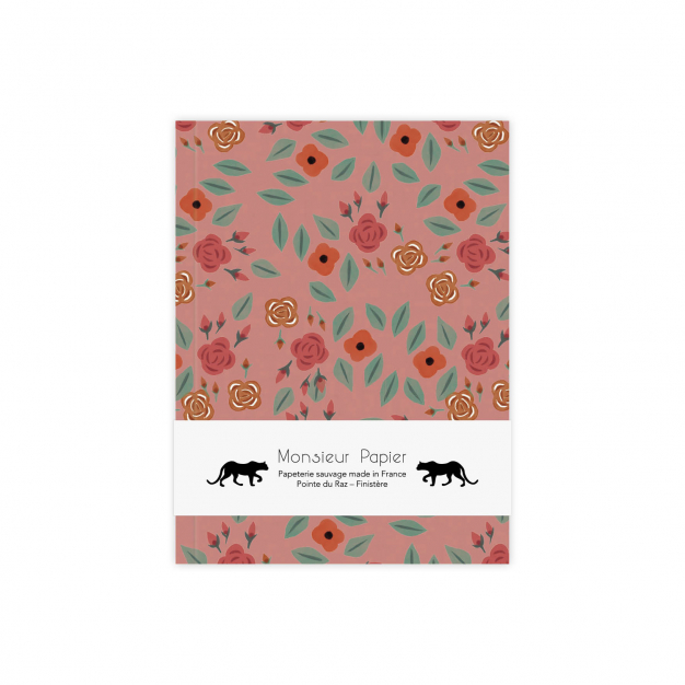 Monsieur Papier - Carnet S Pivoine