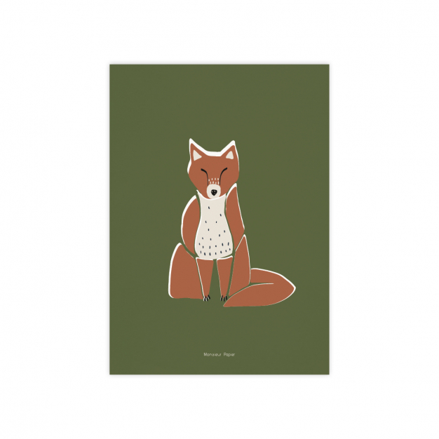 Monsieur Papier - Poster Fox