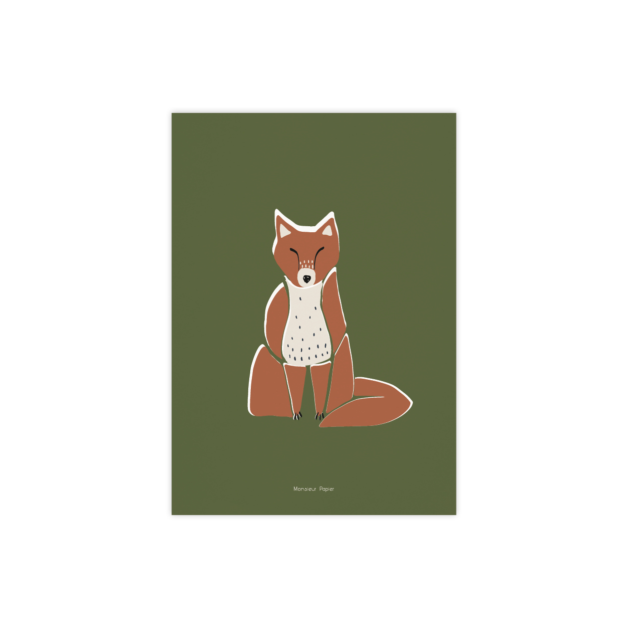 Monsieur Papier - Poster Fox