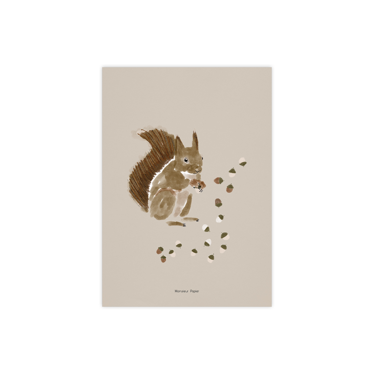 Monsieur Papier - Poster Squirrel