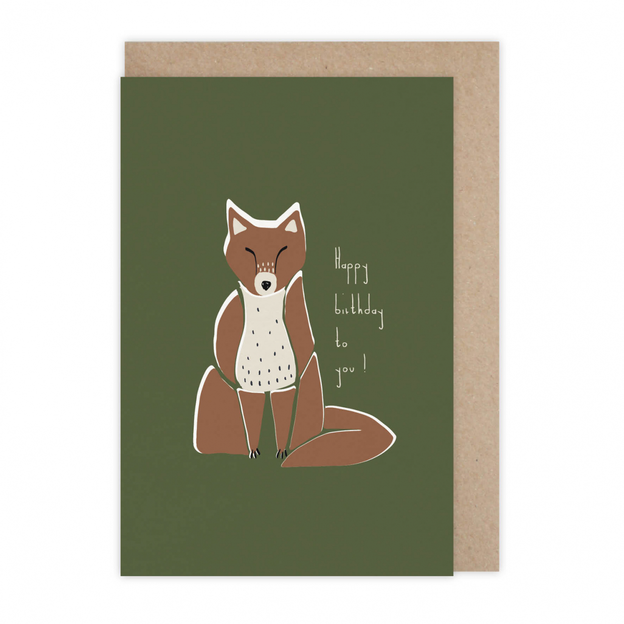 Monsieur Papier - Carte anniversaire Fox