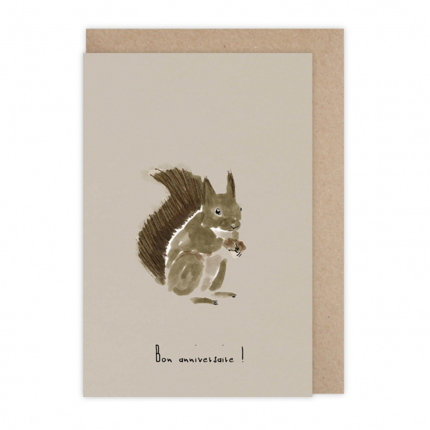 Monsieur Papier - Card anniversaire Squirrel