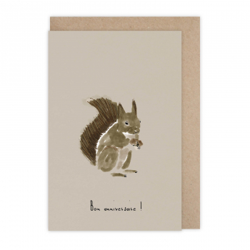 Monsieur Papier - Carte anniversaire Squirrel