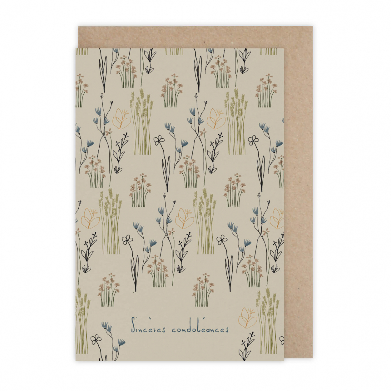 Monsieur Papier - Carte condoléances Champêtre