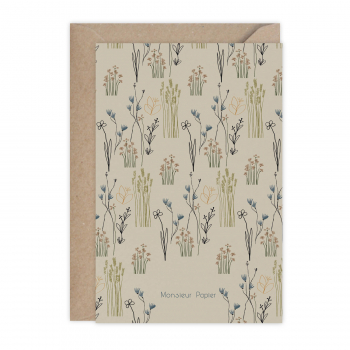 Monsieur Papier - Carte condoléances Champêtre