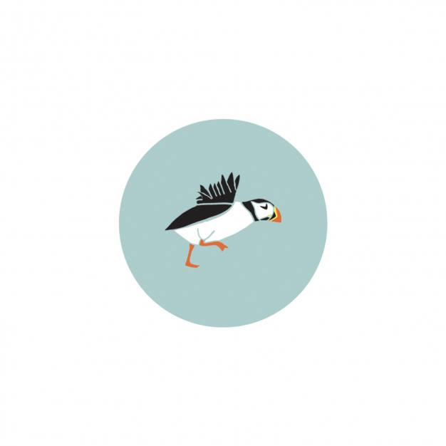 Monsieur Papier - Badge Macareux