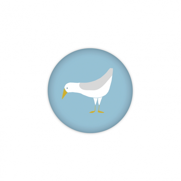 Monsieur Papier - Badge Goéland 2