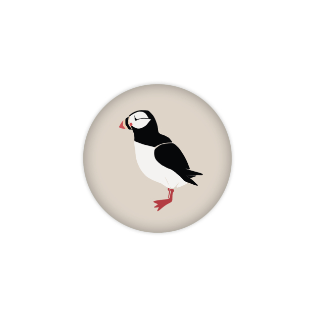 Monsieur Papier - Badge Puffin