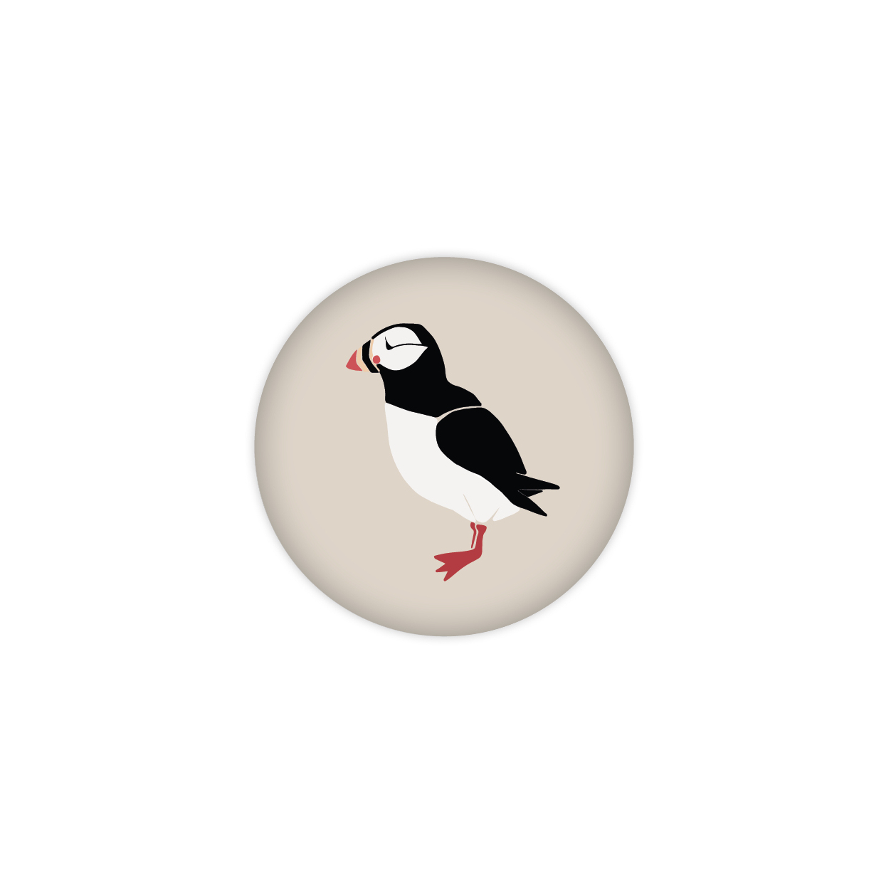 Monsieur Papier - Badge Puffin