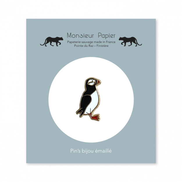 Monsieur Papier - Enamel pin Macareux