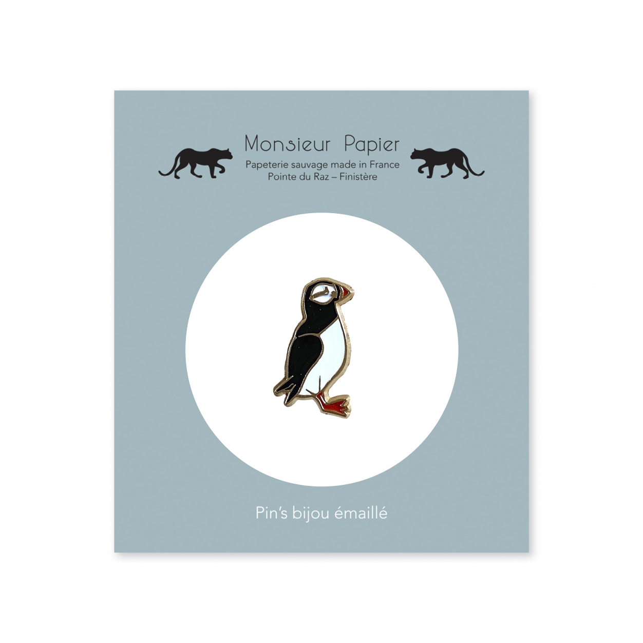 Monsieur Papier - Enamel pin Macareux