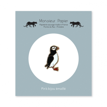 Monsieur Papier - Enamel pin Macareux