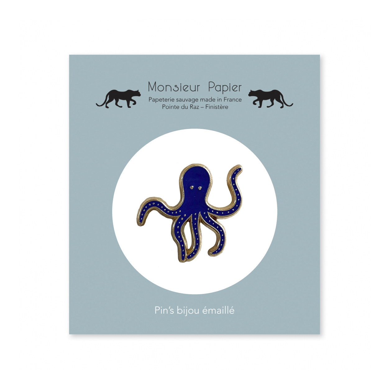 Monsieur Papier - Pin's Poulpe