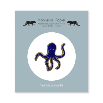 Monsieur Papier - Pin's Poulpe