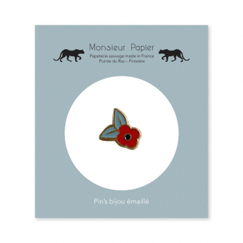 Monsieur Papier - Pin's Fleur