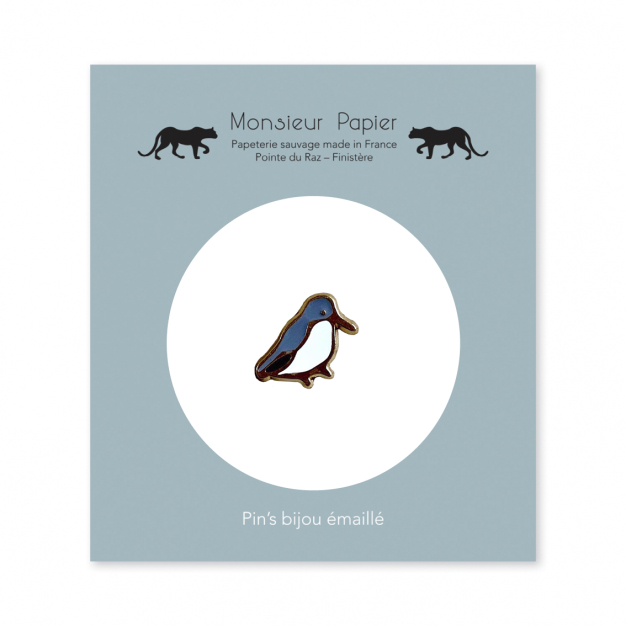 Monsieur Papier - Enamel pin Bécasseau