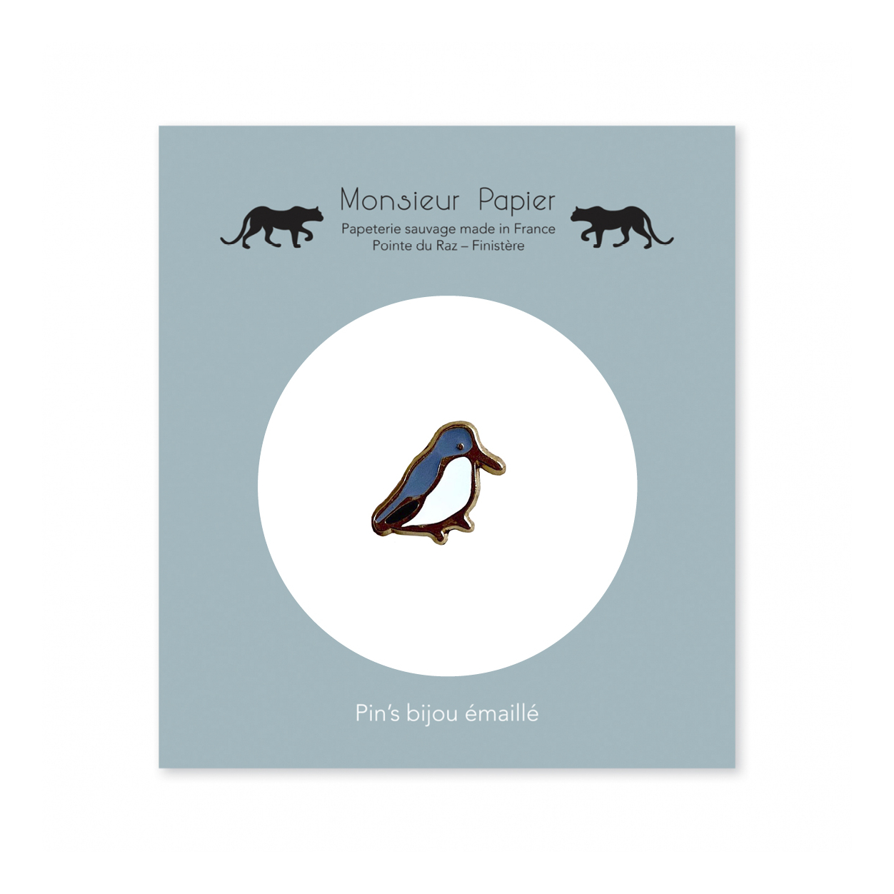Monsieur Papier - Enamel pin Bécasseau