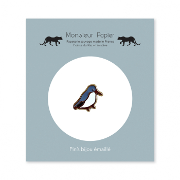Monsieur Papier - Enamel pin Bécasseau