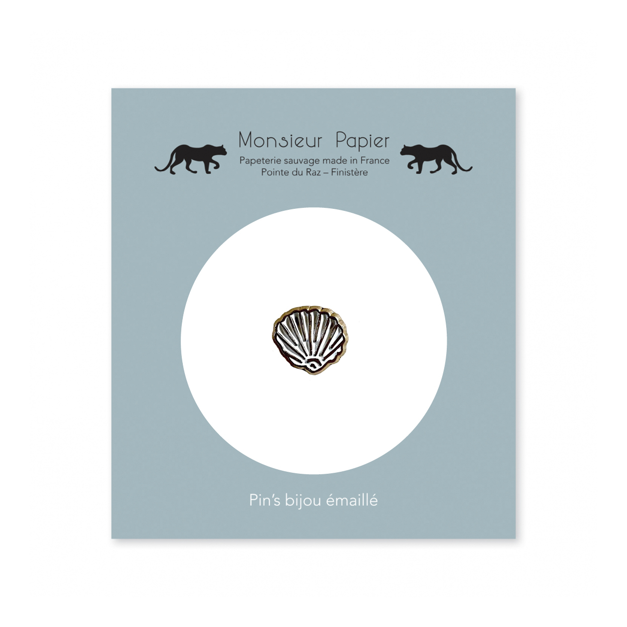 Monsieur Papier - Enamel pin Coquillage