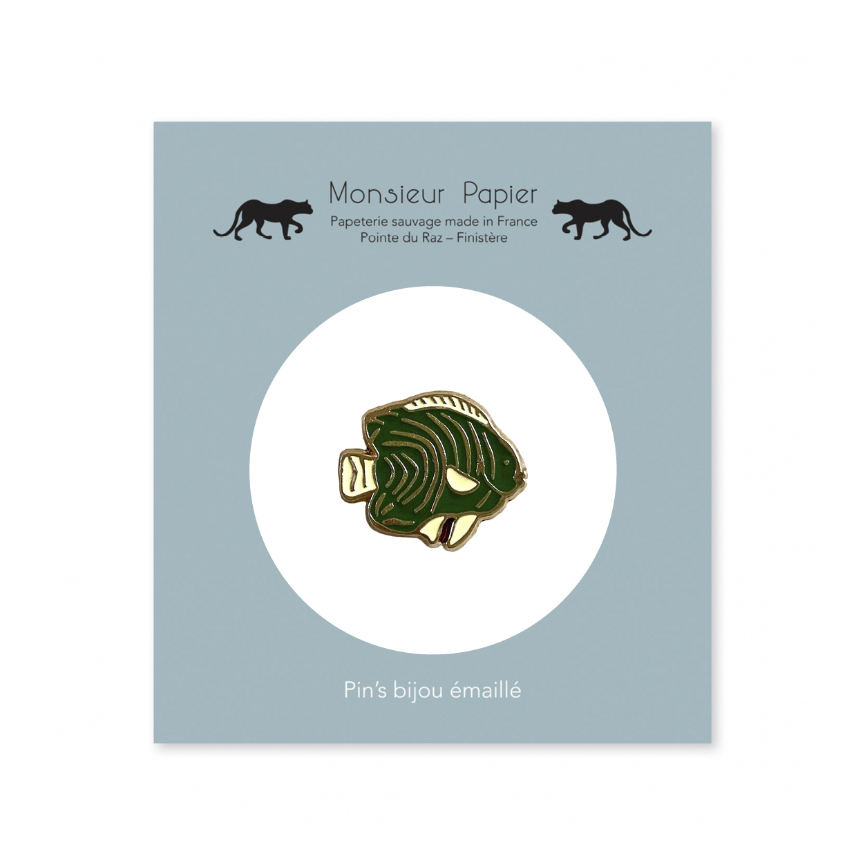 Monsieur Papier - Pin's Poisson