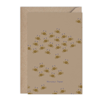 Monsieur Papier - Card Un p'tit crabe