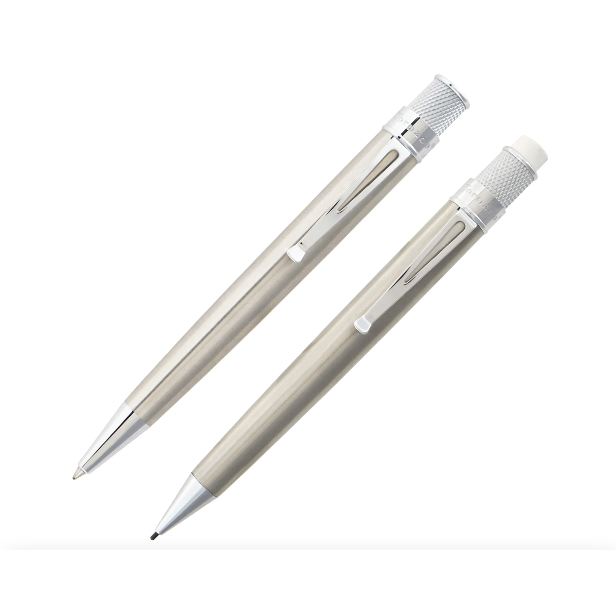 Set of Rollerball and Pencil Retro 51 stainless
