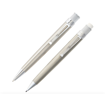 Set of Rollerball and Pencil Retro 51 stainless