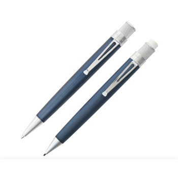 Set stylo roller et porte-mine Retro 51 Tornado bleu glacier